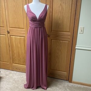 Bill Levkoff Mauve Formal Maxi Dress